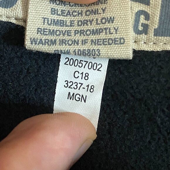 Duluth Trading Fire Hose Fleece-Lined Cargo Pants Size 44x30 Gray Heavy Canvas - Picture 6 of 11